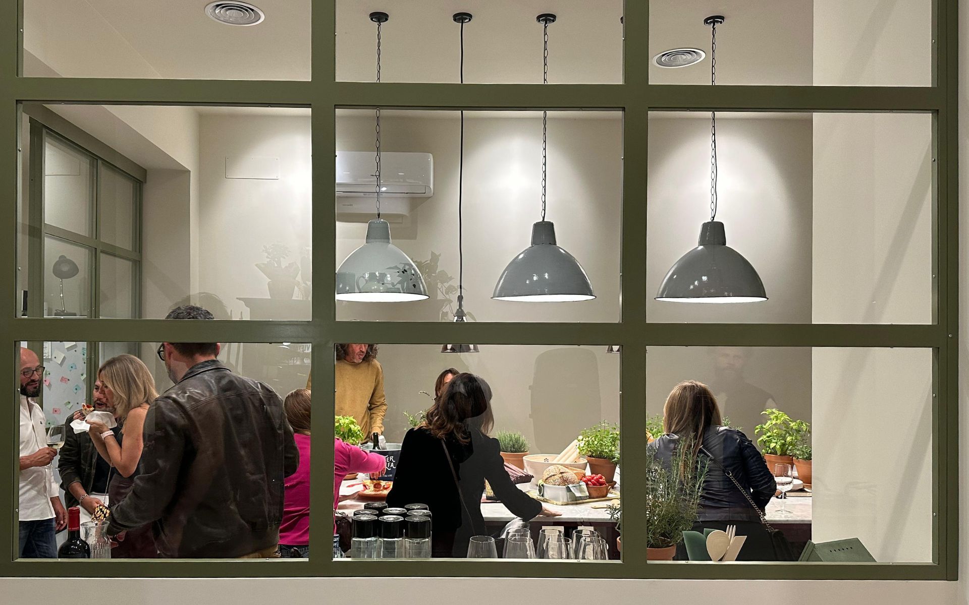 Cooking Class from Window