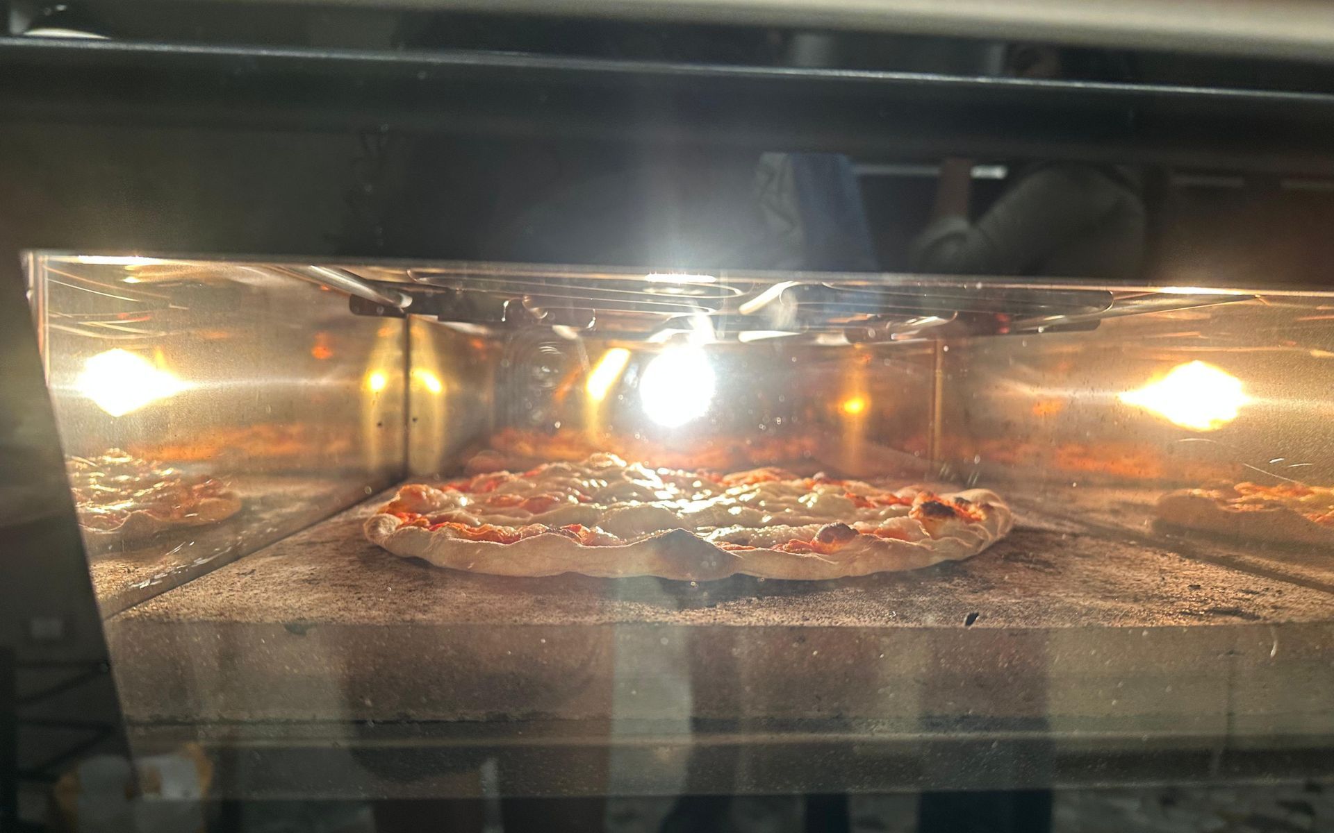 Pizza in the oven