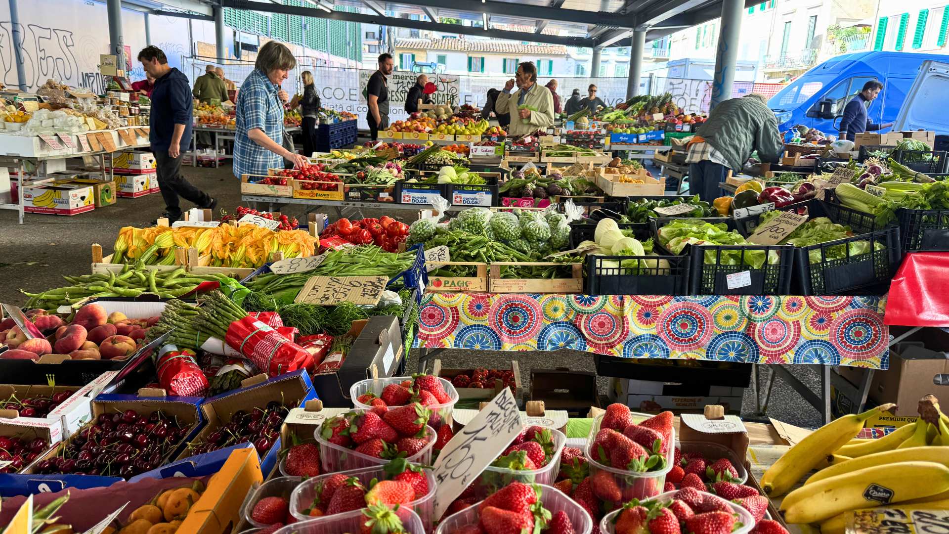 Local Market Tour Florence Stands