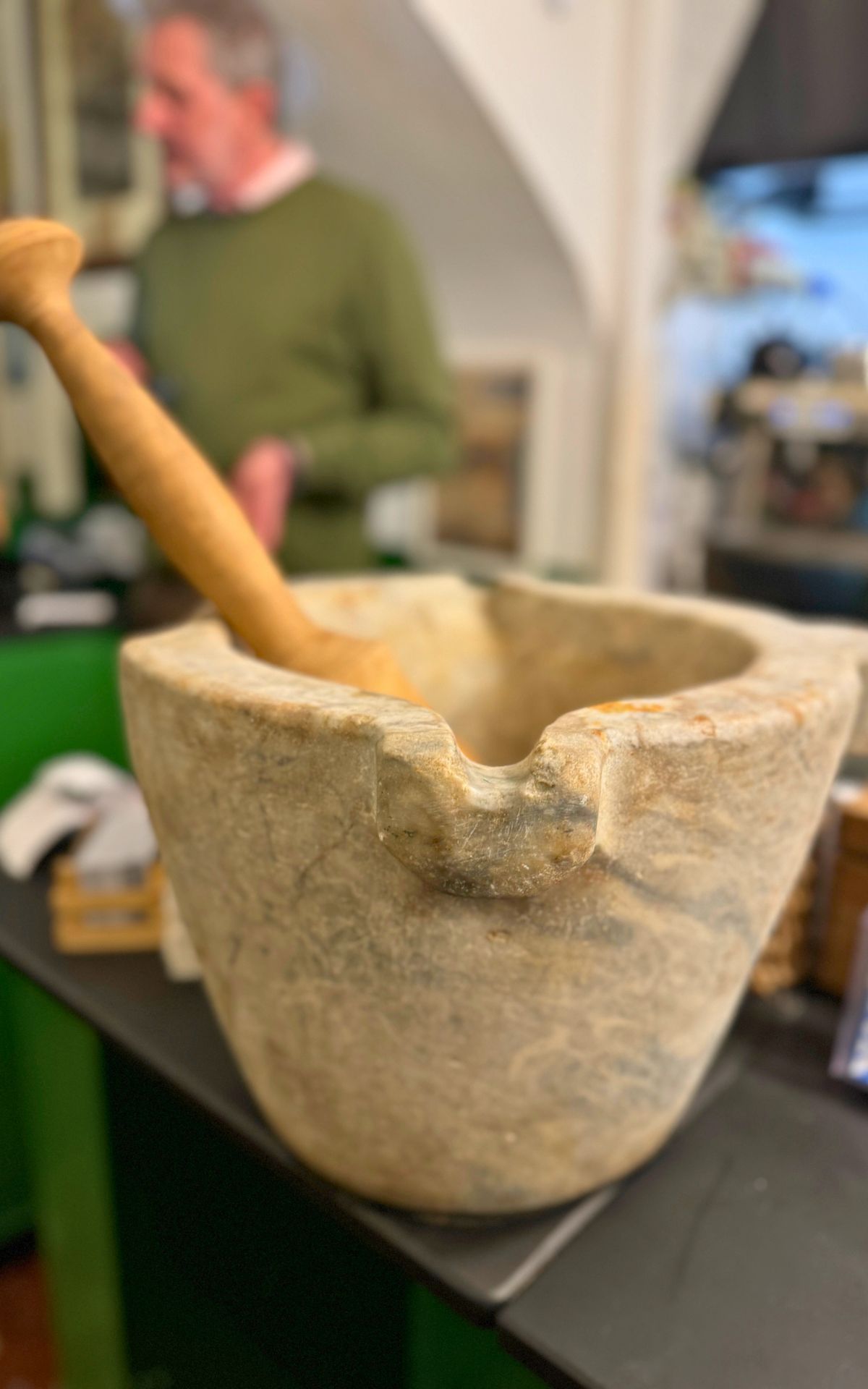 mortar for pesto